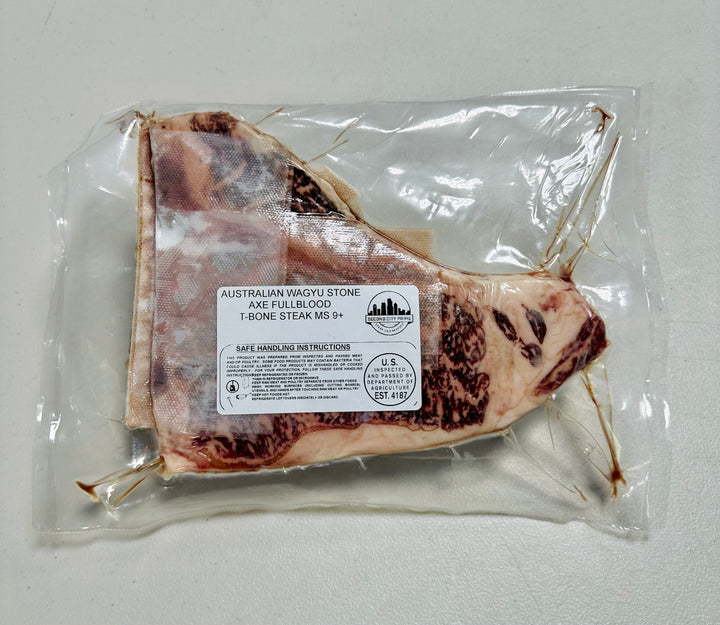 Stone Axe Australian Wagyu T-Bone Steak MS: 9+ (32-37oz Avg)