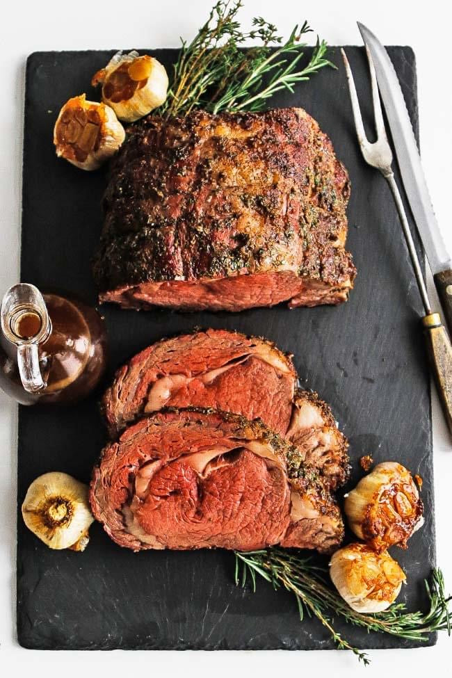 Full Prime Grade Prime Rib Holiday Dinner [Serves 16-20]