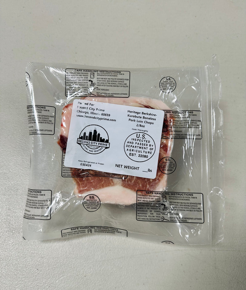 Berkshire Boneless Pork Chops (2/8oz)