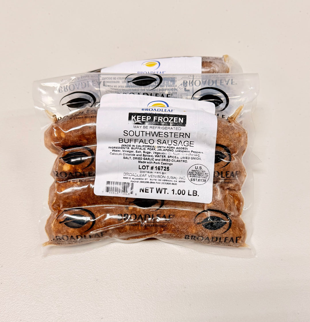 Southwestern Buffalo Sausage – (4 Links Per Pack)