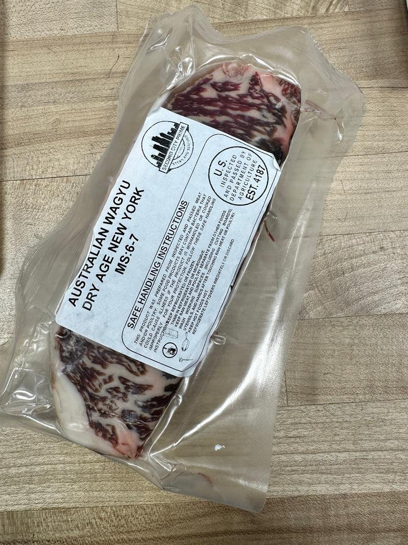Australian Wagyu Ms 6 7 28 Day Dry Aged Ny Strip Second City Prime