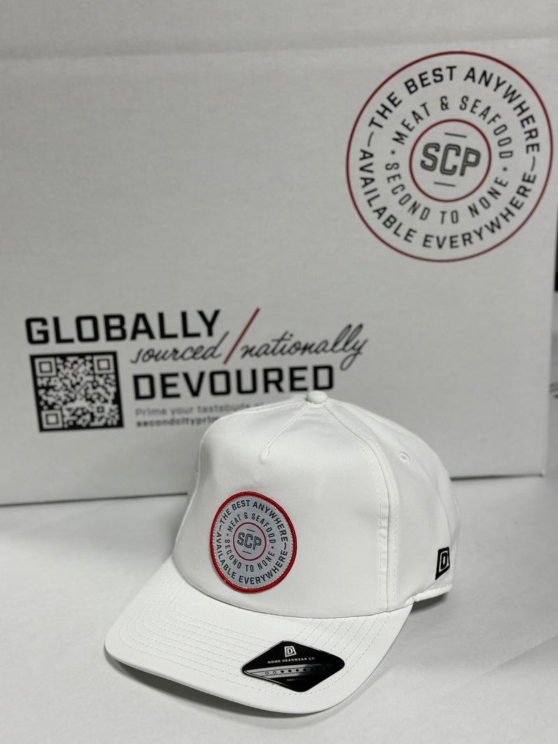 White SCP Golf Hat