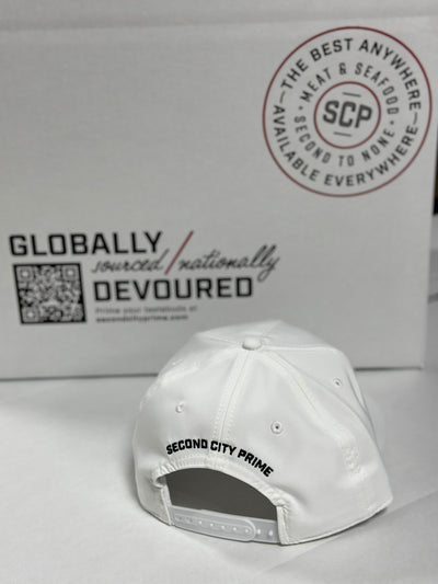 White SCP Golf Hat