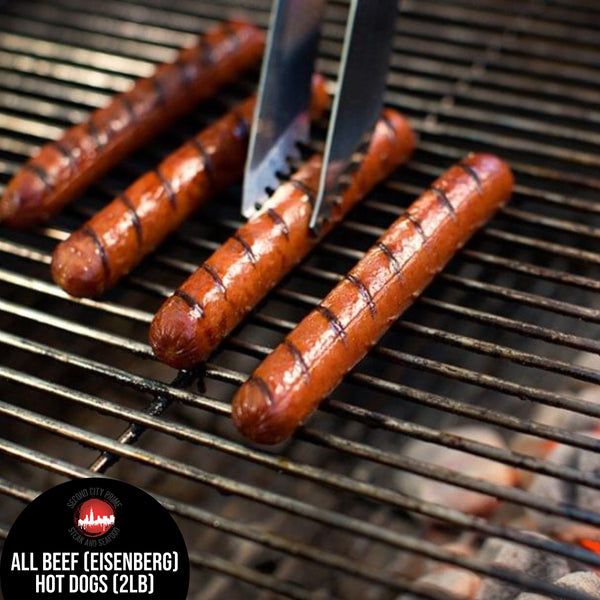 All Beef Gourmet Hot Dogs 2lb Pack Second City Prime – Second