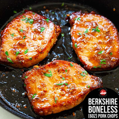 6oz Boneless Berkshire Pork Chops - Second City Prime 
