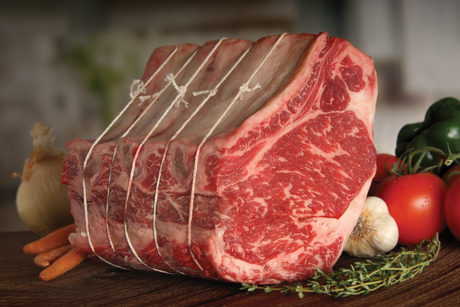 Prime Bone-in Standing Ribeye Roast - Second City Prime 