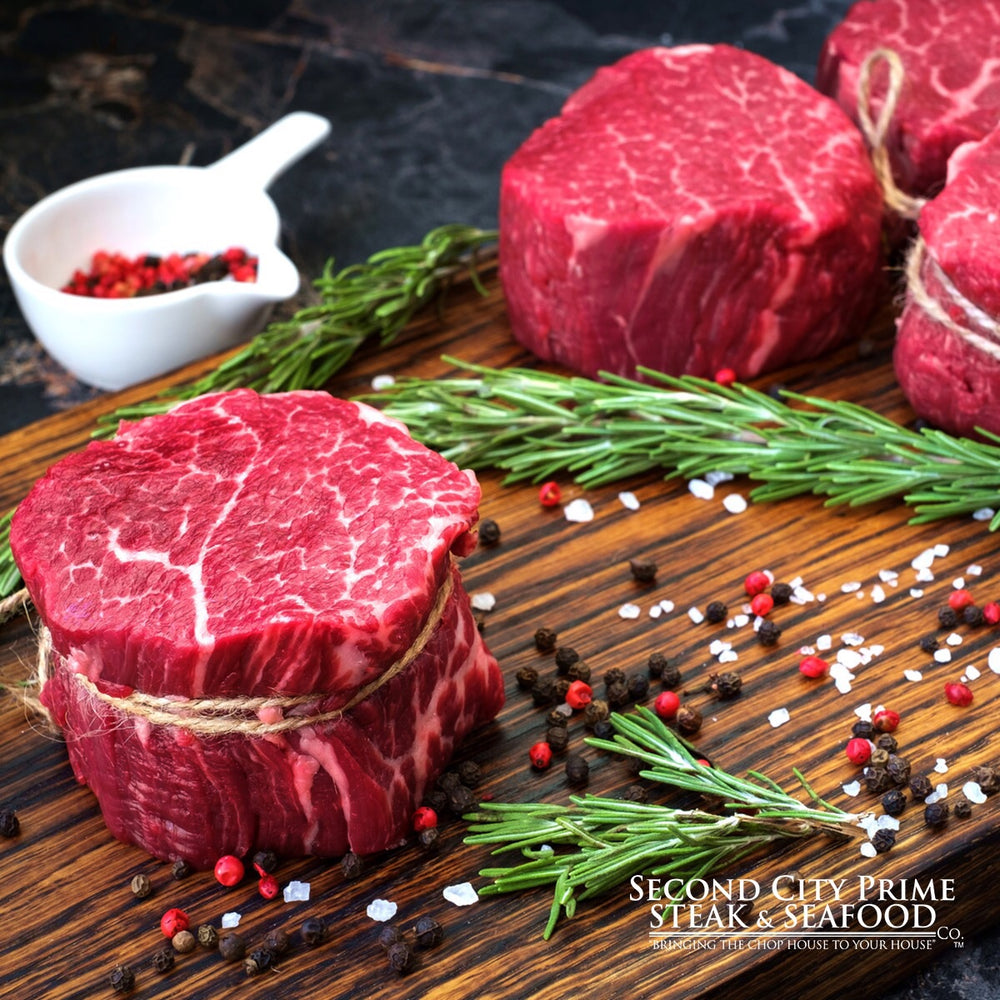 8-10oz USDA Prime Ribeye Filets - Second City Prime 